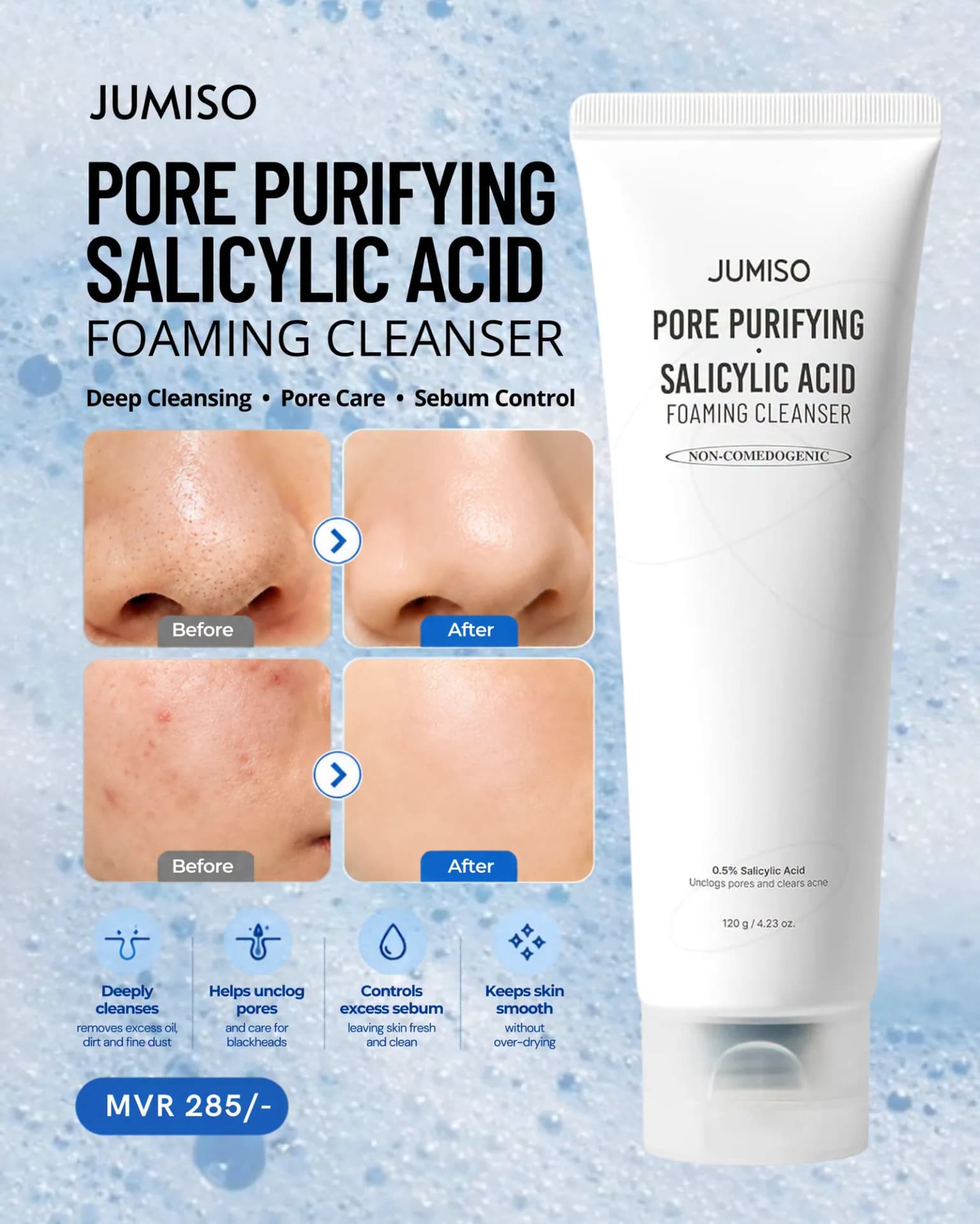 Jumiso Pore Purifying Salicylic Acid Foaming Cleanser
